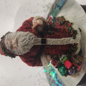 Santa Snow Globe Music Box plays " We Wish You a Merry Christmas"